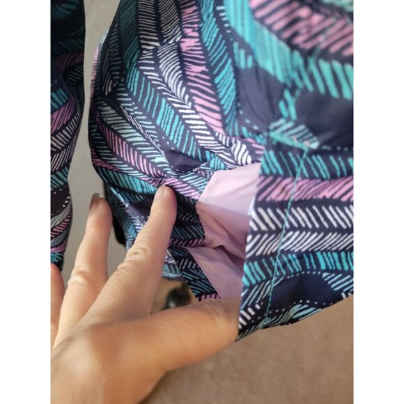 NWOT Columbia Pixel Grabber Reversible Jacket Girl Size M Outer Wear Lightwight - Picture 5 of 12